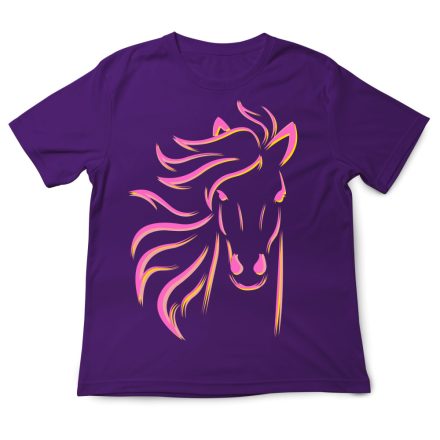 Jófej lófej lovas gyerekpóló lila