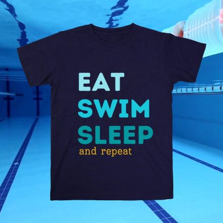 Eat Swim Sleep Póló  Kék