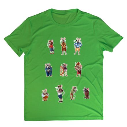 Rumini és barátai gyerek póló zöld